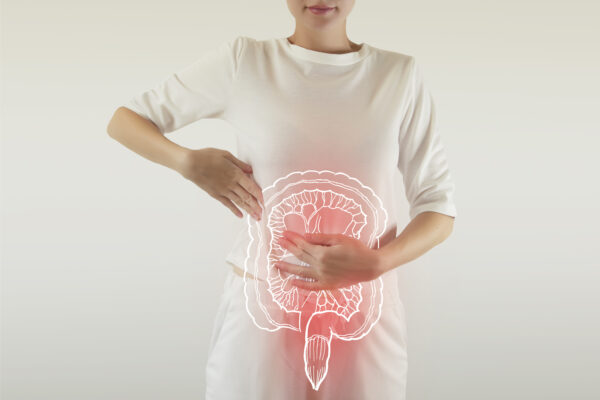 woman with abdomen pain