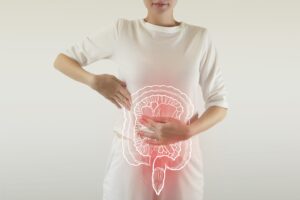 Women with abdomen pain.