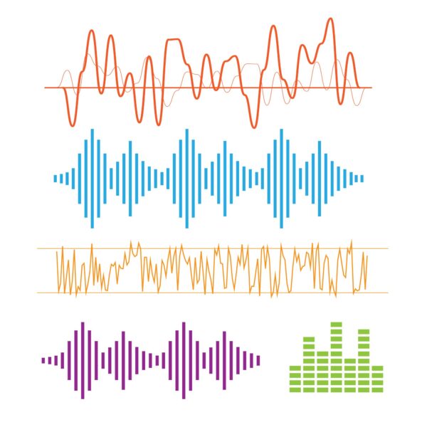 picture of colored electrical pulses